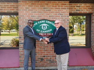 Photo of Dr. Poulin and Dr. Ekure